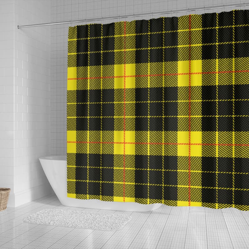 Yellow Tartan Passion Shower Curtain | The Urban Clothing Shop™