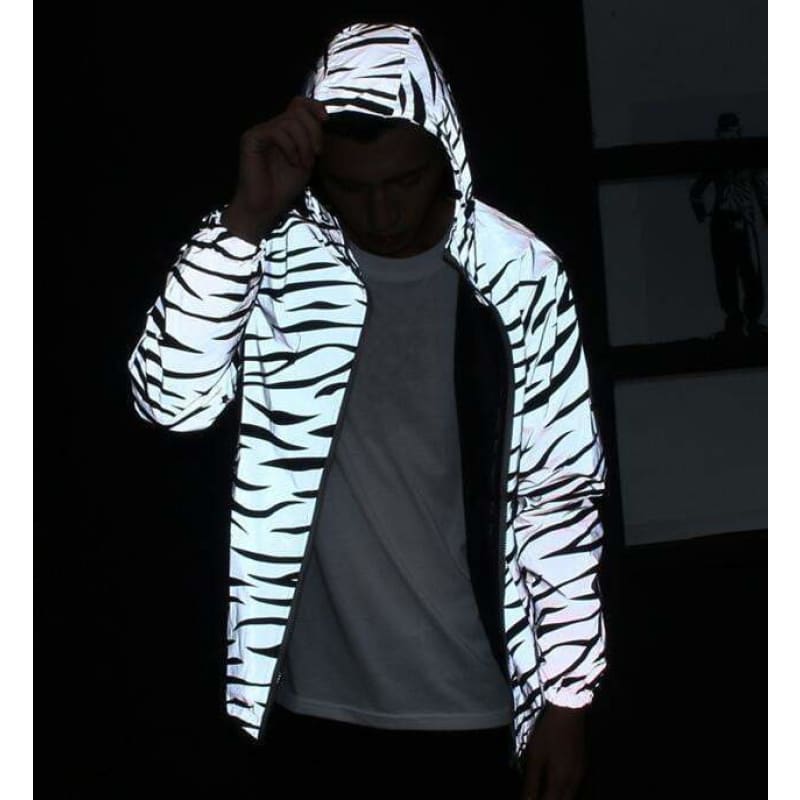 Zebra Fluorescent 3M Reflective Jacket | The Urban Clothing Shop™