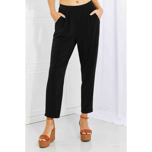 Pleated High Waist Pants with Side Pockets | The Urban Clothing Shop™