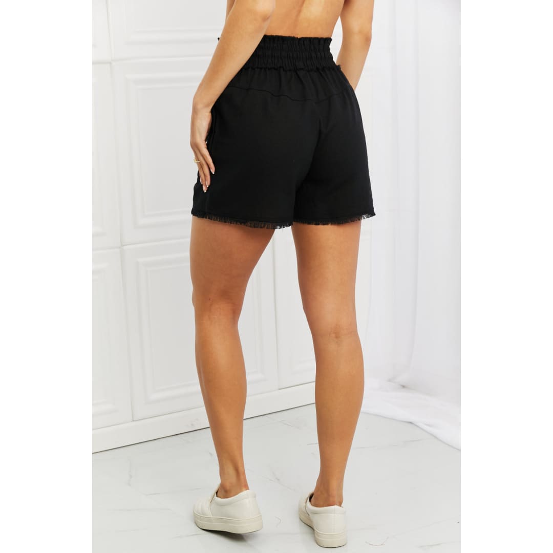 Zenana Seaside Full Size Linen Shorts | The Urban Clothing Shop™