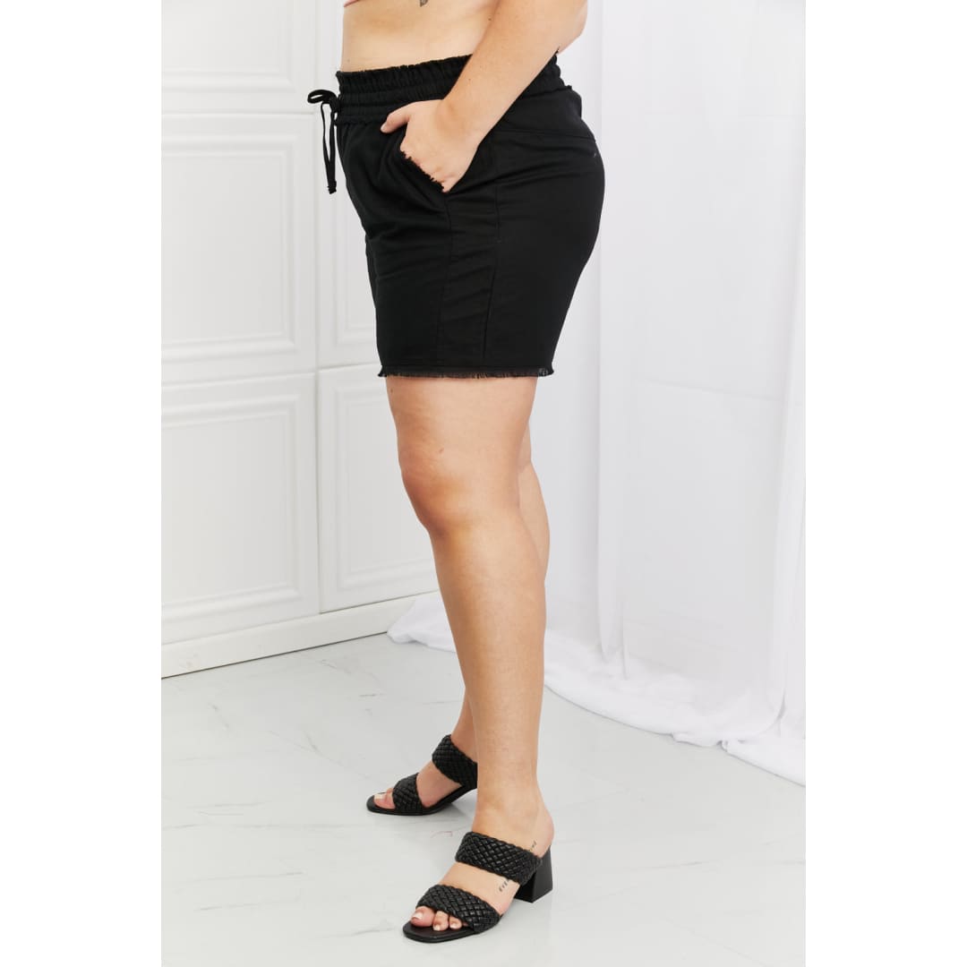 Zenana Seaside Full Size Linen Shorts | The Urban Clothing Shop™
