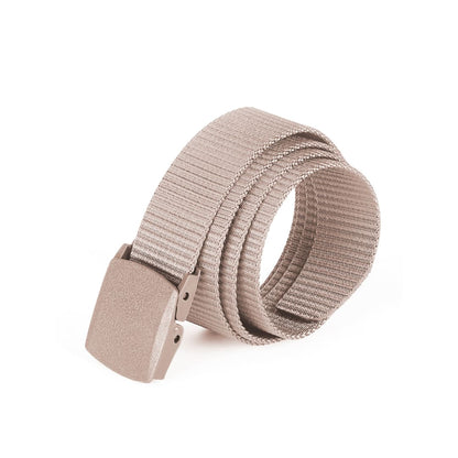 ZIMEGO Mens Adjustable Nylon Strap Military Tactical Web Belt Plastic Buckle | ZIMEGO MEN