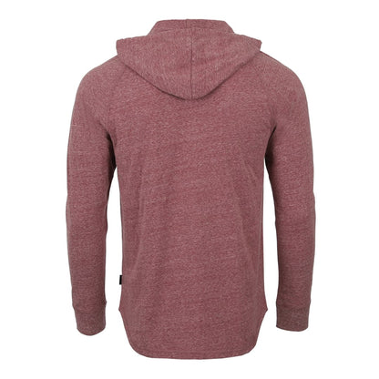 ZIMEGO Men’s Long Sleeve Henley Raglan Hoodie with Kangaroo Pocket | ZIMEGO MEN