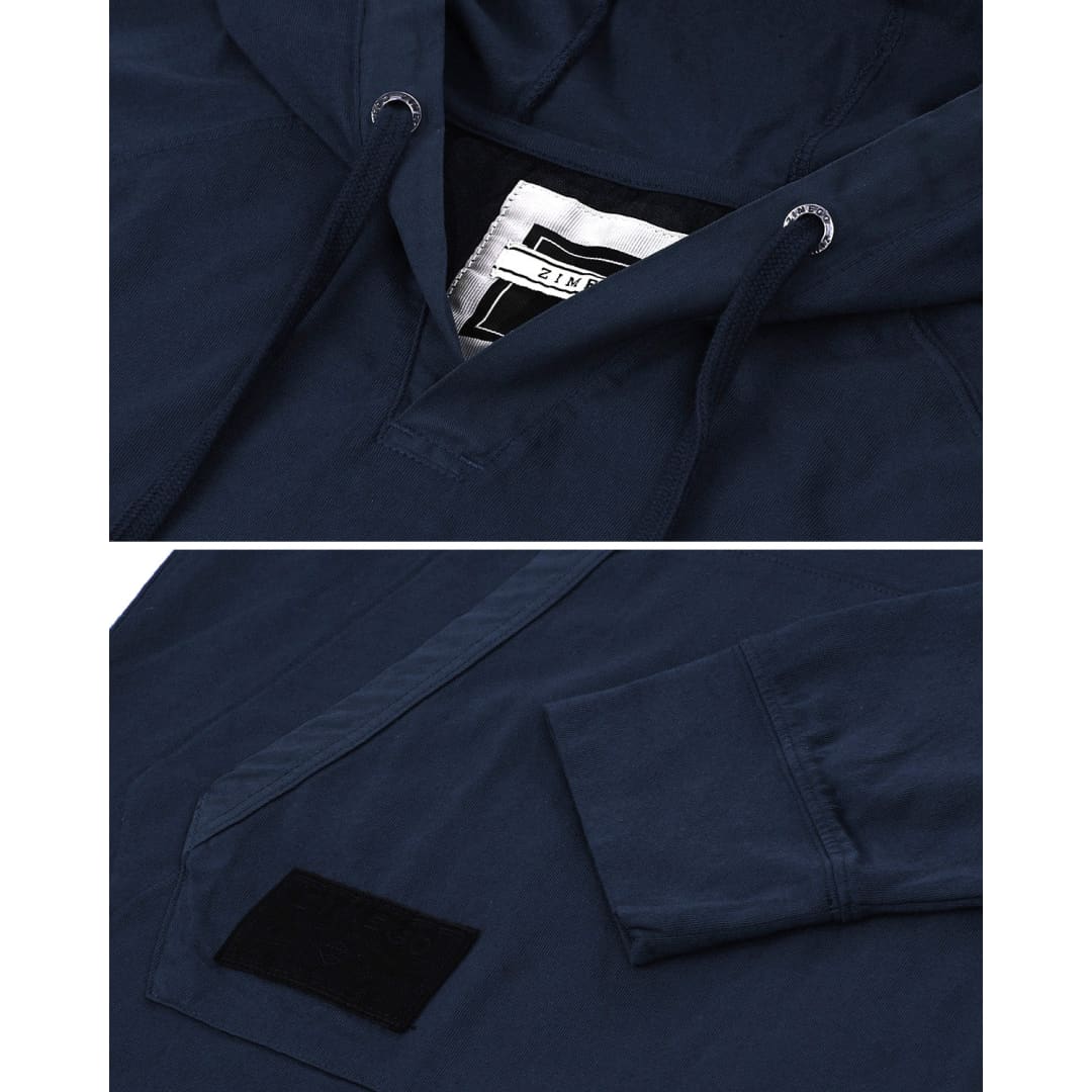 Athletic V-Neck Long Sleeve Henley Pullover Shirt | ZIMEGO MEN