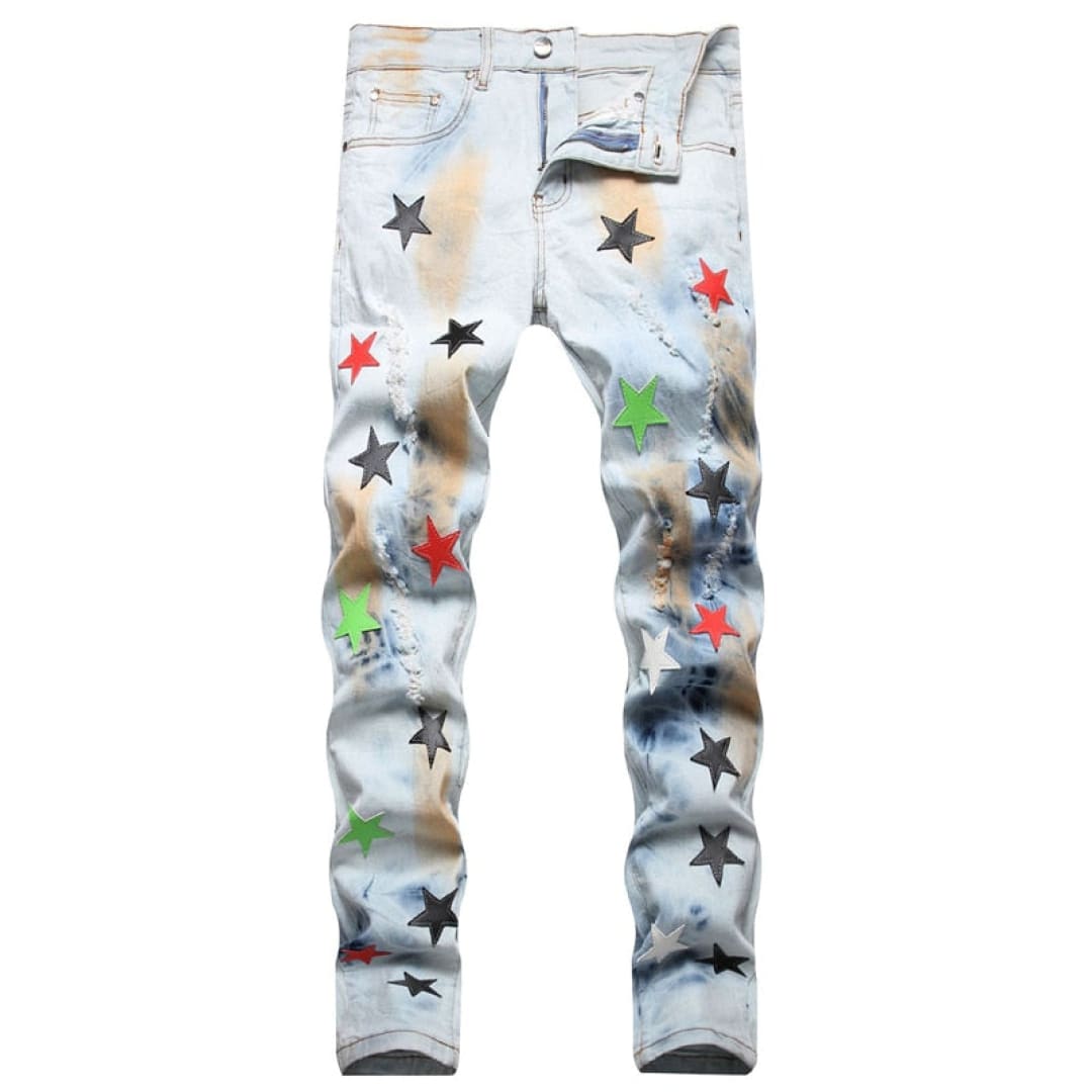 5 Point Star Patch Jeans | The Urban Clothing Shop™