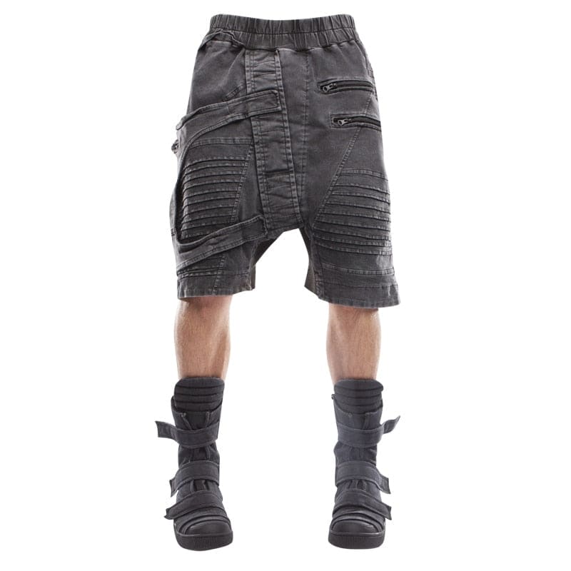 Asymmetrical Vintage Baggy Knee Length Shorts | The Urban Clothing Shop™