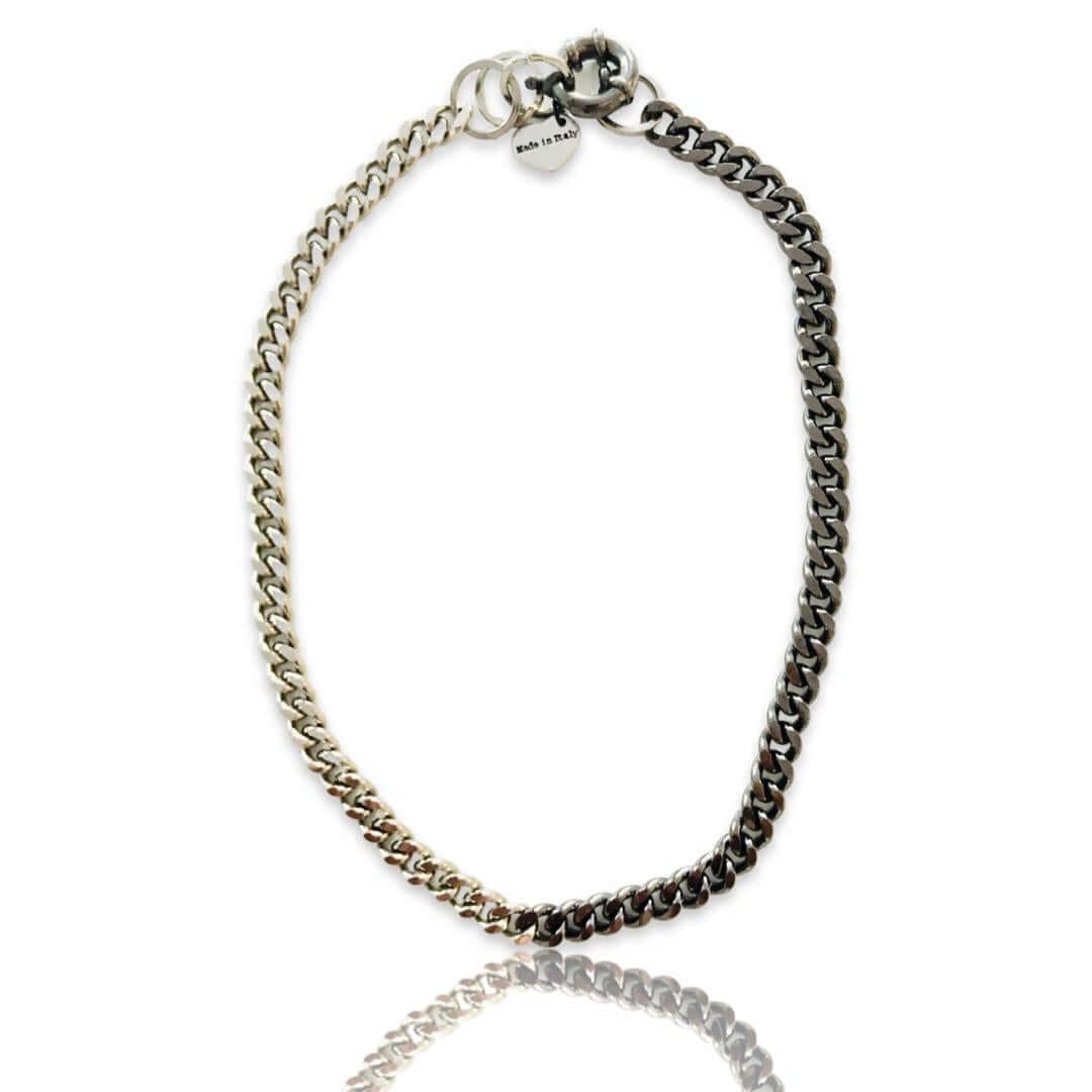 Bicolor Curb Chain Necklace - 3 Styles | Maiden-Art