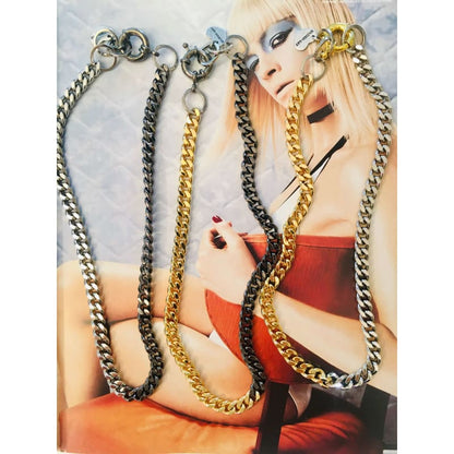 Bicolor Curb Chain Necklace - 3 Styles | Maiden-Art