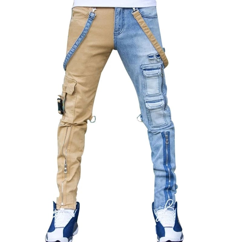Bingo Patchwork Denim Jeans | The Urban Clothing Shop™
