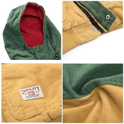 Colorblock Corduroy Jacket | The Urban Clothing Shop™
