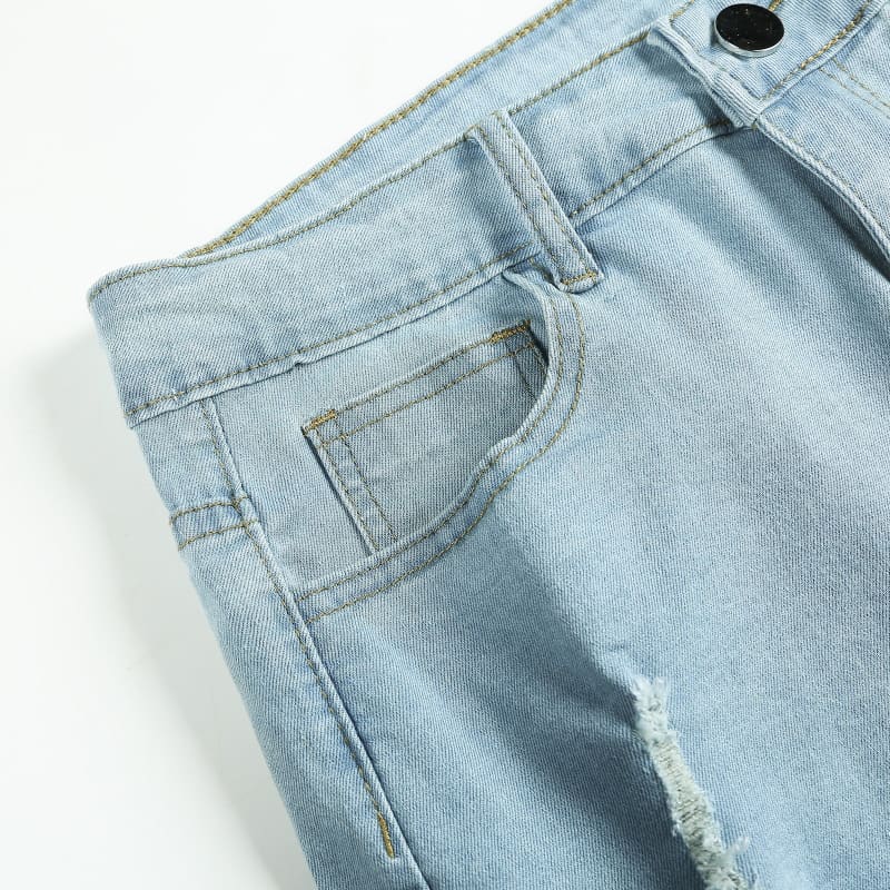 Destroyed Skinny Jeans Shorts | The Urban Clothing Shop™