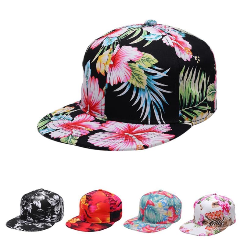 Flower Printed Casual Adjustable Hat | The Urban Clothing Shop™
