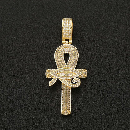 Iced Out Ankh Pendant Necklace | The Urban Clothing Shop™