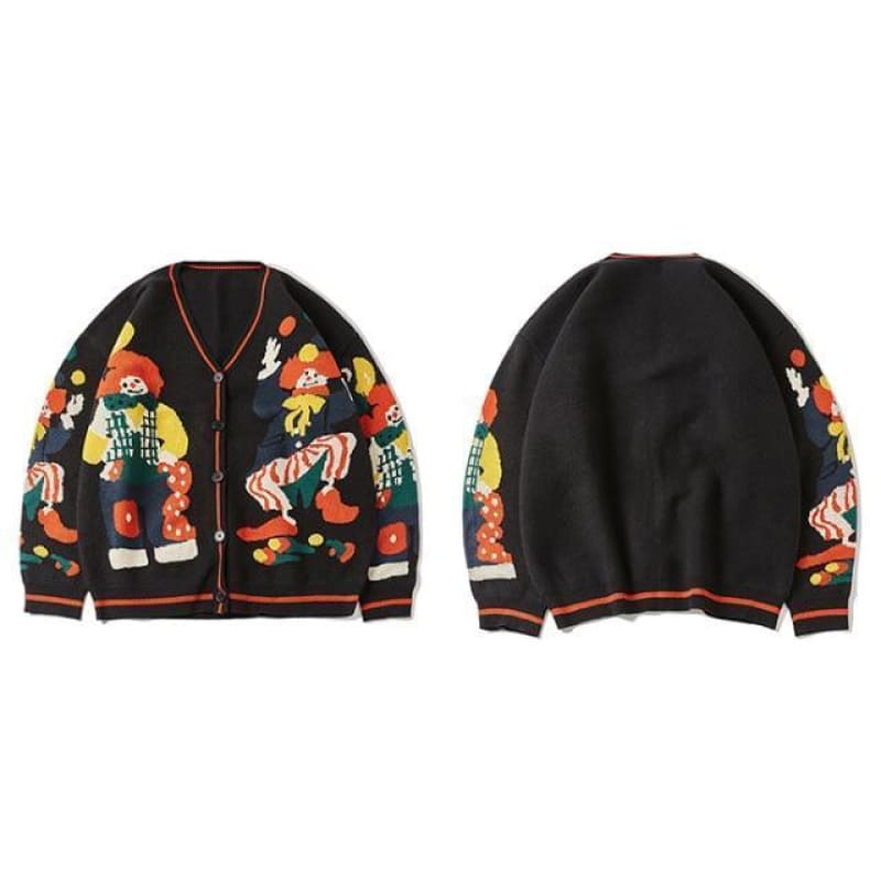 Jumper Clown Cardigan Sweater | The Urban Clothing Shop™
