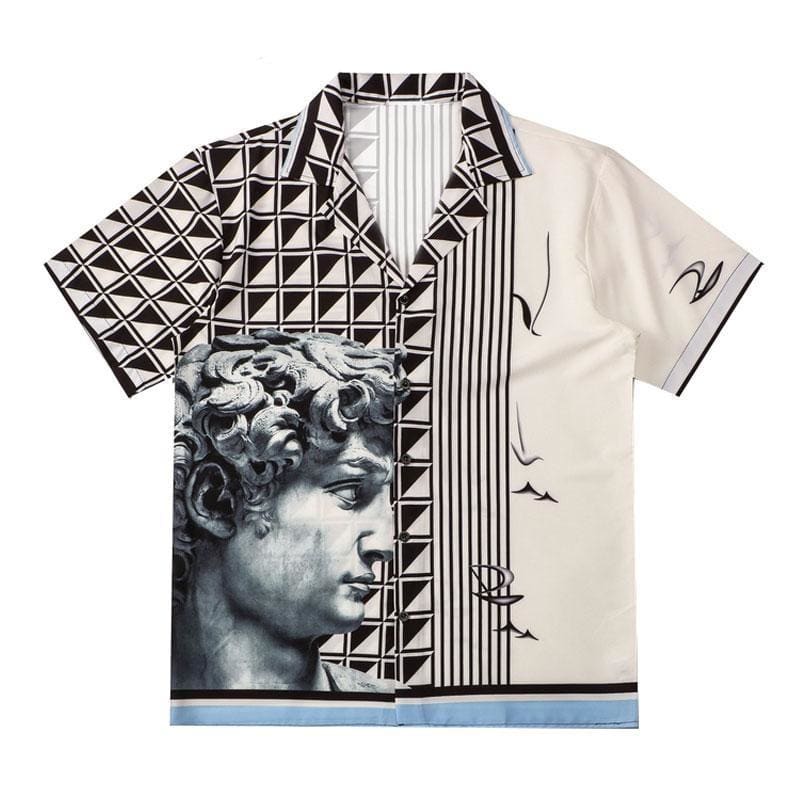 Michelangelo David Statue Beach Shirt | The Urban Clothing Shop™