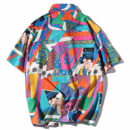 Multi-Color Japanese Button-Down Shirt | The Urban Clothing Shop™