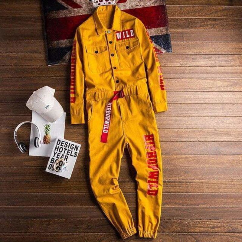 Printed Long Sleeve Jumpsuit | The Urban Clothing Shop™