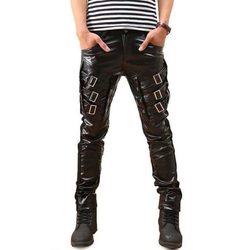 Punk Faux Leather Pants | The Urban Clothing Shop™