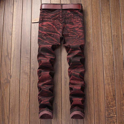 Ripped Tie Dye Skinny Jeans | The Urban Clothing Shop™
