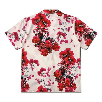 Rose Flowers Print Beach Shirt | The Urban Clothing Shop™