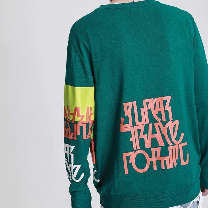 SUPER FRAYE PORNRED Pullover Sweater | The Urban Clothing Shop™