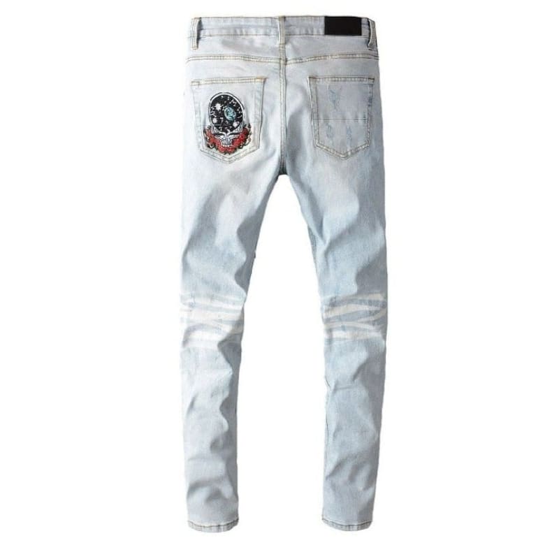 Three Bears Patchwork Skinny Jeans | The Urban Clothing Shop™