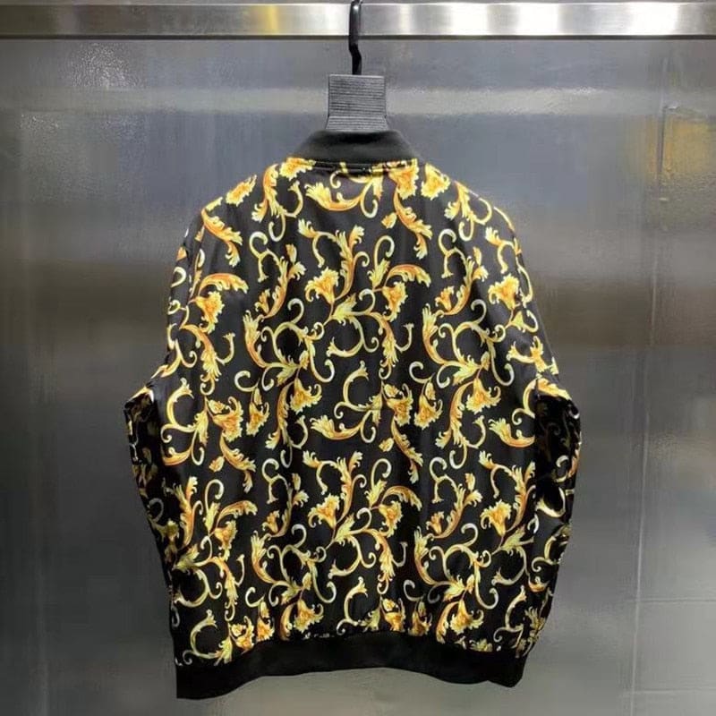 TUCS Gold Floral Casual Jacket | The Urban Clothing Shop™