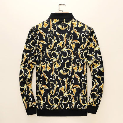 TUCS Gold Floral Casual Jacket | The Urban Clothing Shop™