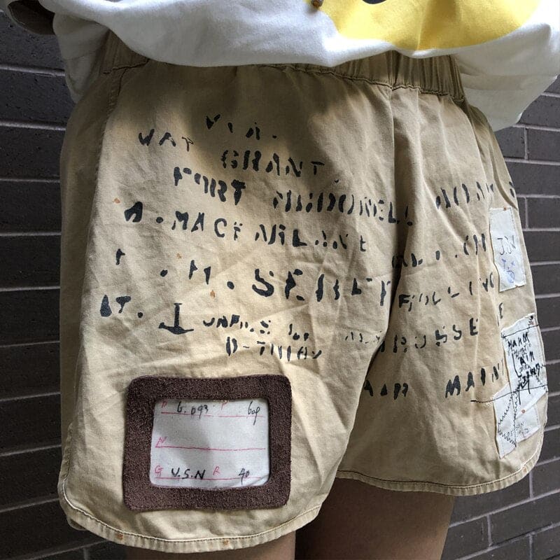 TUCS Hirata Lettered Loose Boxing Shorts | The Urban Clothing Shop™