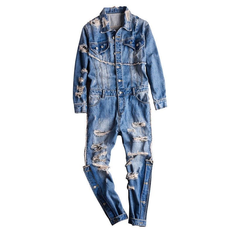 TUCS Tattered Cargo Pants Fashion Freight Jumpsuit | The Urban Clothing Shop™