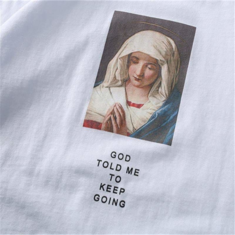 UPSOAR FAMILY PAINTING™ Virgin Mary T-Shirt | The Urban Clothing Shop™