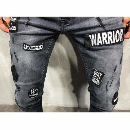 WARRIOR Destroyed Skinny Jeans | The Urban Clothing Shop™