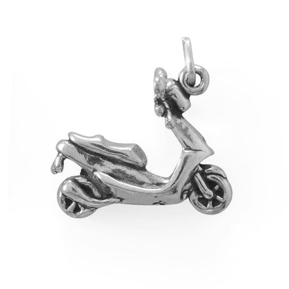 Zippy Moped Scooter Charm | MMA Silver